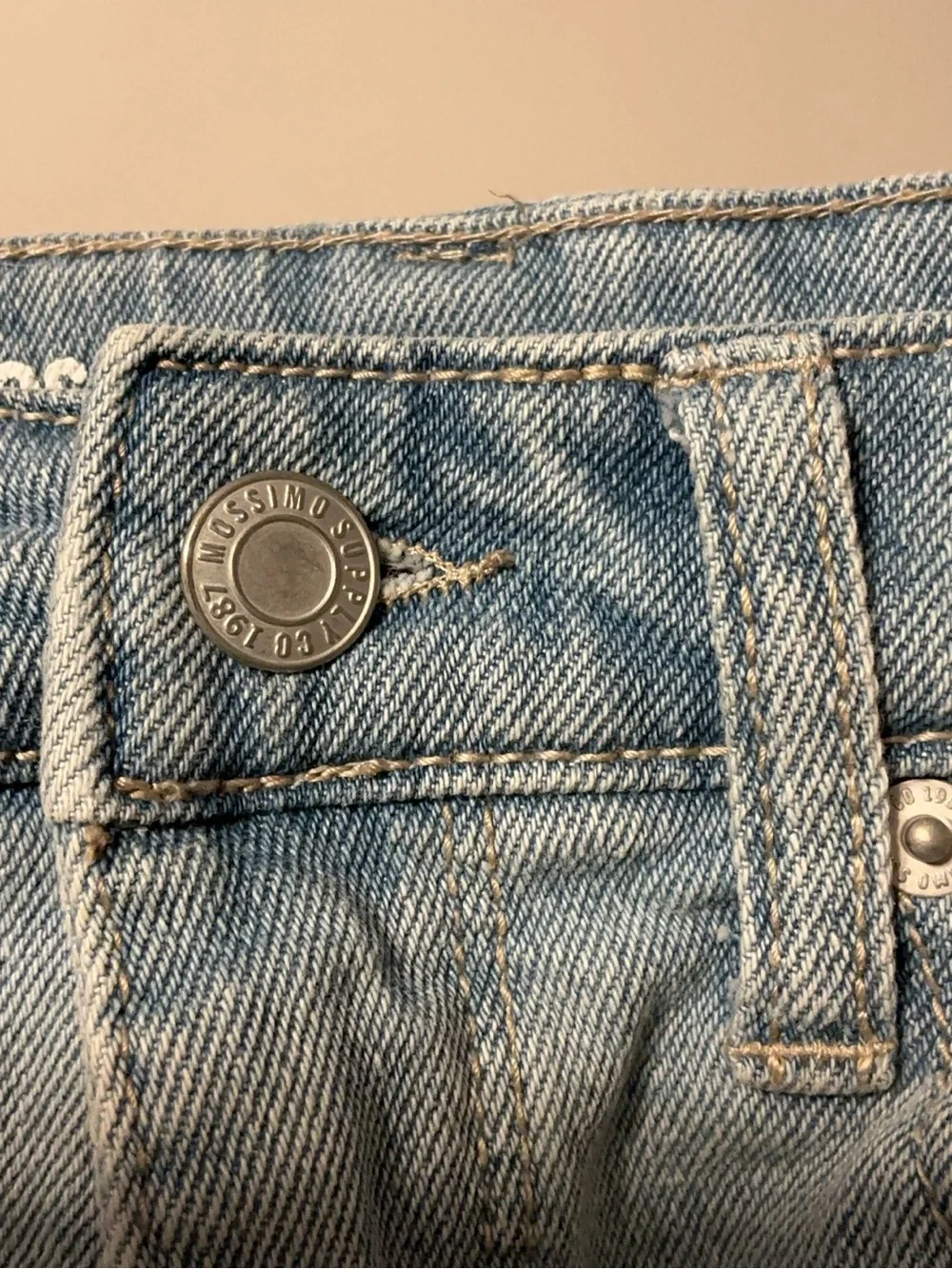 Mossimo Supply Co. Embroidered Frayed Denim Shorts